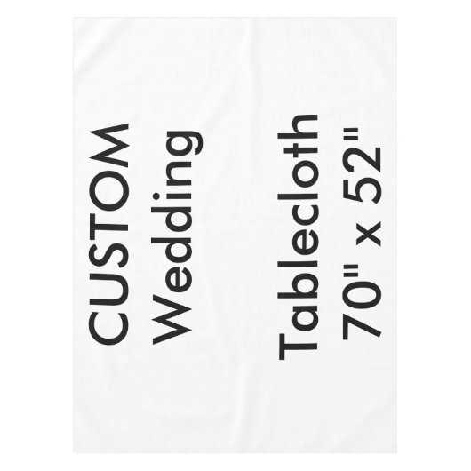 の結婚カスタムTableloth 70" x 52" テーブルクロス (正面)