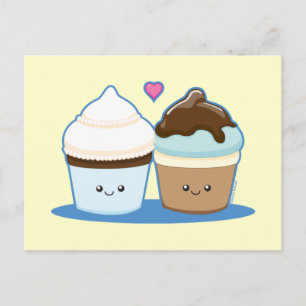 の結婚カップケーキ ポストカード