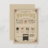 の結婚カップルのタイムラインの最初の愛の日招待状 招待状 (正面/裏面)