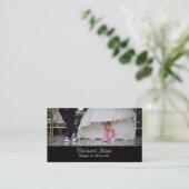 の結婚カップルのレトロスタイル50のダイナー 名刺 (スタンド正面)