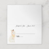 の結婚カップルの名前 プレイスカード (外部開封)