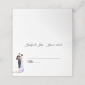 の結婚カップルの名前 プレイスカード (外部開封)