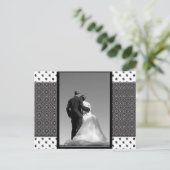 の結婚カップルは日付カードを保存する 案内ポストカード (スタンド正面)