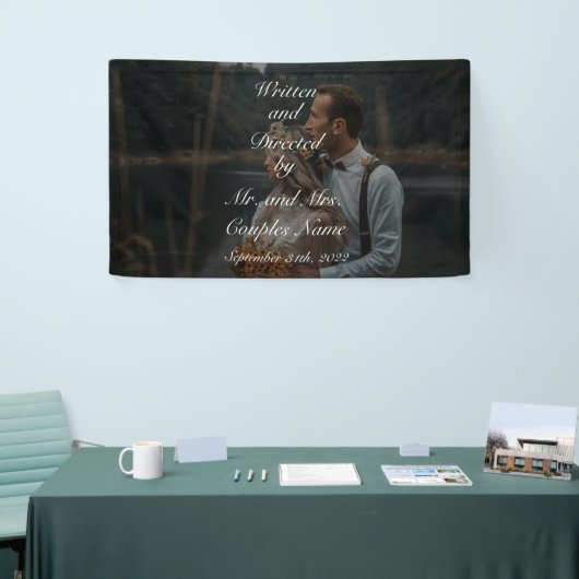 の結婚カップルカスタムのビニールバナー3' x 5'バナー 横断幕 (トレードショー)