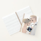 の結婚カップルカスタム写真雑誌 ノートブック (内部)