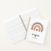 の結婚カップルカスタム写真雑誌 ノートブック (内部)