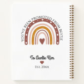 の結婚カップルカスタム写真雑誌 ノートブック (裏面)