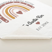 の結婚カップルカスタム写真 シェルパブランケット (3/4)