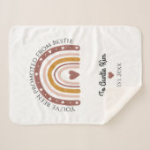 の結婚カップルカスタム写真 シェルパブランケット (正面(横))