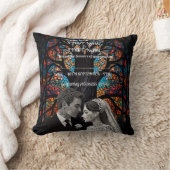 の結婚カップルパーソナライズされたギフトアイディア クッション (ブランケット)