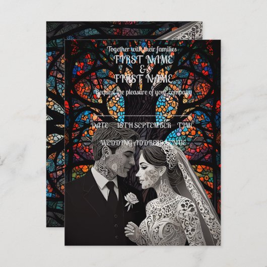 の結婚カップルパーソナライズされたギフトアイディア ポストカード (正面/裏面)