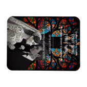 の結婚カップルパーソナライズされたギフトアイディア マグネット (横)