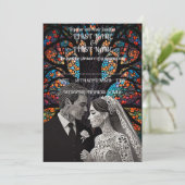 の結婚カップルパーソナライズされたギフトアイディア 招待状 (スタンド正面)