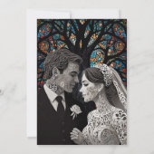 の結婚カップルパーソナライズされたギフトアイディア 招待状 (裏面)