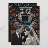 の結婚カップルパーソナライズされたギフトアイディア 招待状 (正面/裏面)