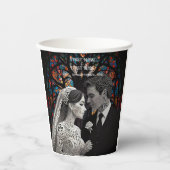の結婚カップルパーソナライズされたギフトアイディア 紙コップ (正面)