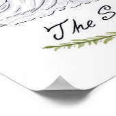 の結婚カップルポートレートプリント ポスター (角)