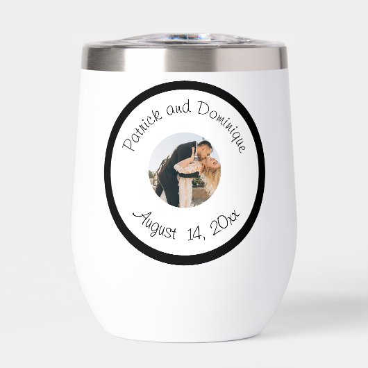 の結婚カップル写真名の日付 (正面)