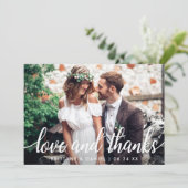 の結婚カップル写真Kraft愛とカー感謝していド 招待状 (スタンド正面)