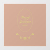 の結婚カップル透明フロアデカールとシール ウィンドウサイン (シート)