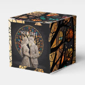 の結婚カップル&ツリーオブライフワイントート フェイバーボックス (正面サイド)