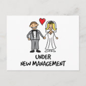 の結婚カップル – 新しい管理下 ポストカード (正面)