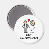 の結婚カップル – 新しい管理下 マグネット (正面/裏面)