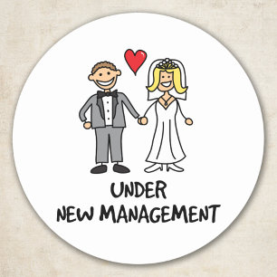 の結婚カップル – 新しい管理下 ラウンドシール