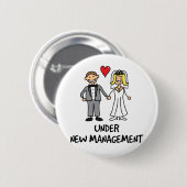 の結婚カップル – 新しい管理下 缶バッジ (正面&裏面)