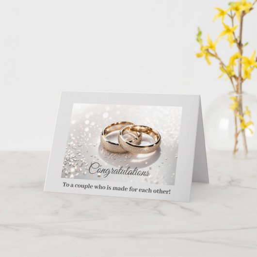 の結婚カード カード (黄色い花)