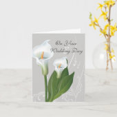 の結婚カード カード (黄色い花)