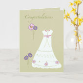 の結婚カード カード (黄色い花)