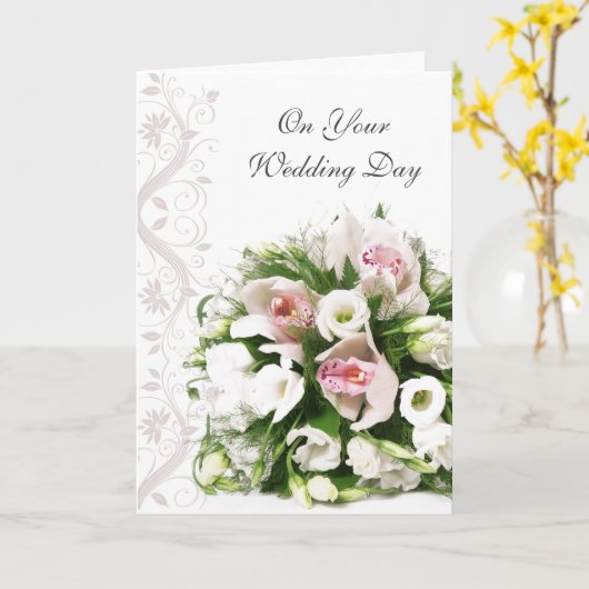 の結婚カード カード (黄色い花)