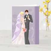 の結婚カード カード (黄色い花)