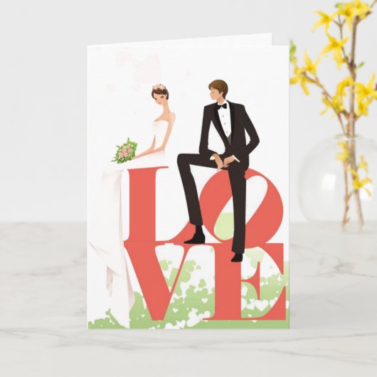 の結婚カード カード (黄色い花)