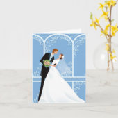 の結婚カード カード (黄色い花)
