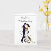 の結婚カード カード (黄色い花)