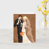 の結婚カード カード (黄色い花)