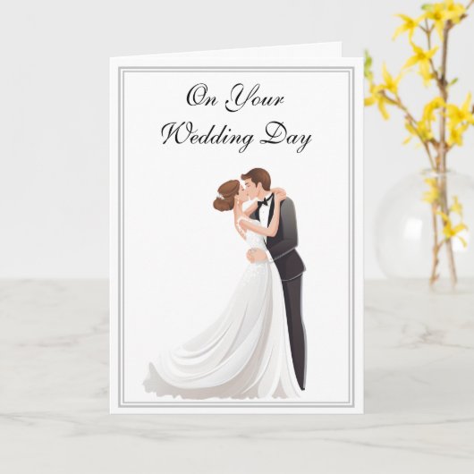 の結婚カード カード (黄色い花)