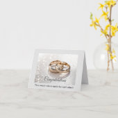 の結婚カード カード (黄色い花)