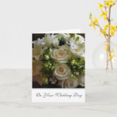 の結婚カード カード (黄色い花)