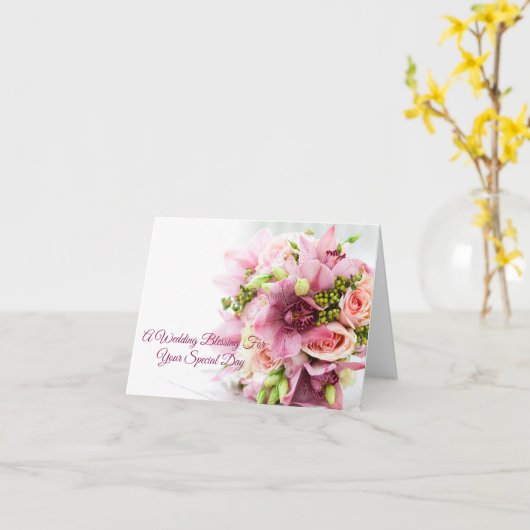 の結婚カード カード (黄色い花)