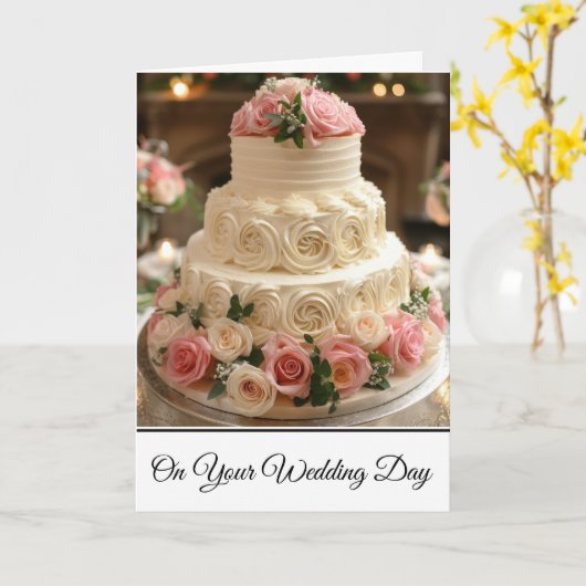 の結婚カード カード (黄色い花)