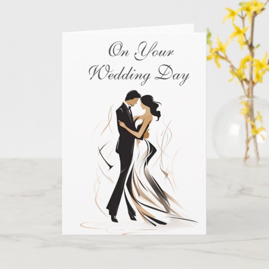 の結婚カード カード (黄色い花)