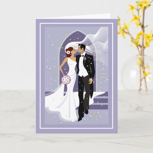 の結婚カード カード (黄色い花)