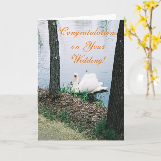 の結婚カード カード (黄色い花)