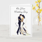 の結婚カード カード (黄色い花)
