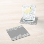 の結婚カード スクエアペーパーコースター (インサイチュ)