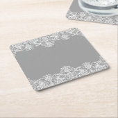 の結婚カード スクエアペーパーコースター (アングル)