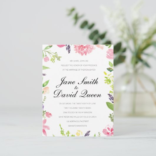 の結婚カード 招待状 (スタンド正面)